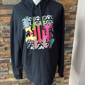 Black History Month Hoodie with Colorful Graphic XL